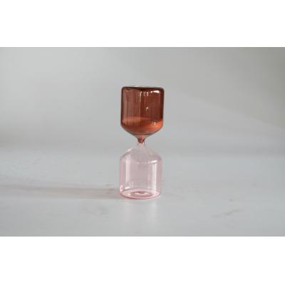Sprayed colored hour glass